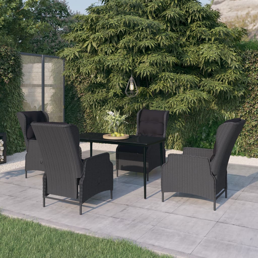 vidaXL Patio Dining Set Outdoor Dining Set Table and Chair Set for Garden-24