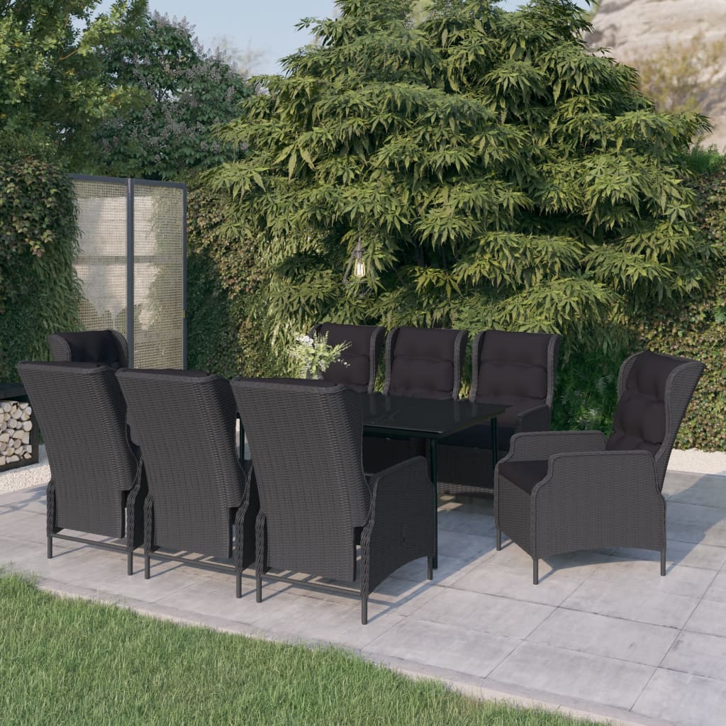 vidaXL Patio Dining Set Outdoor Dining Set Table and Chair Set for Garden-16