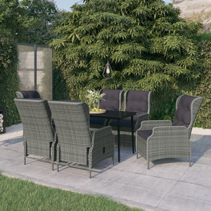 vidaXL Patio Dining Set Outdoor Dining Set Table and Chair Set for Garden-2