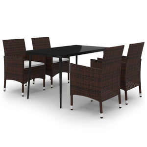 vidaXL Patio Dining Set 3/5/7 Piece Multi Colors 31.5"/55.1" Table Length-20