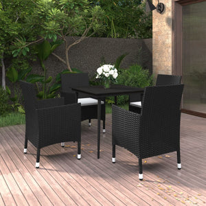 vidaXL Patio Dining Set 3/5/7 Piece Multi Colors 31.5"/55.1" Table Length-40