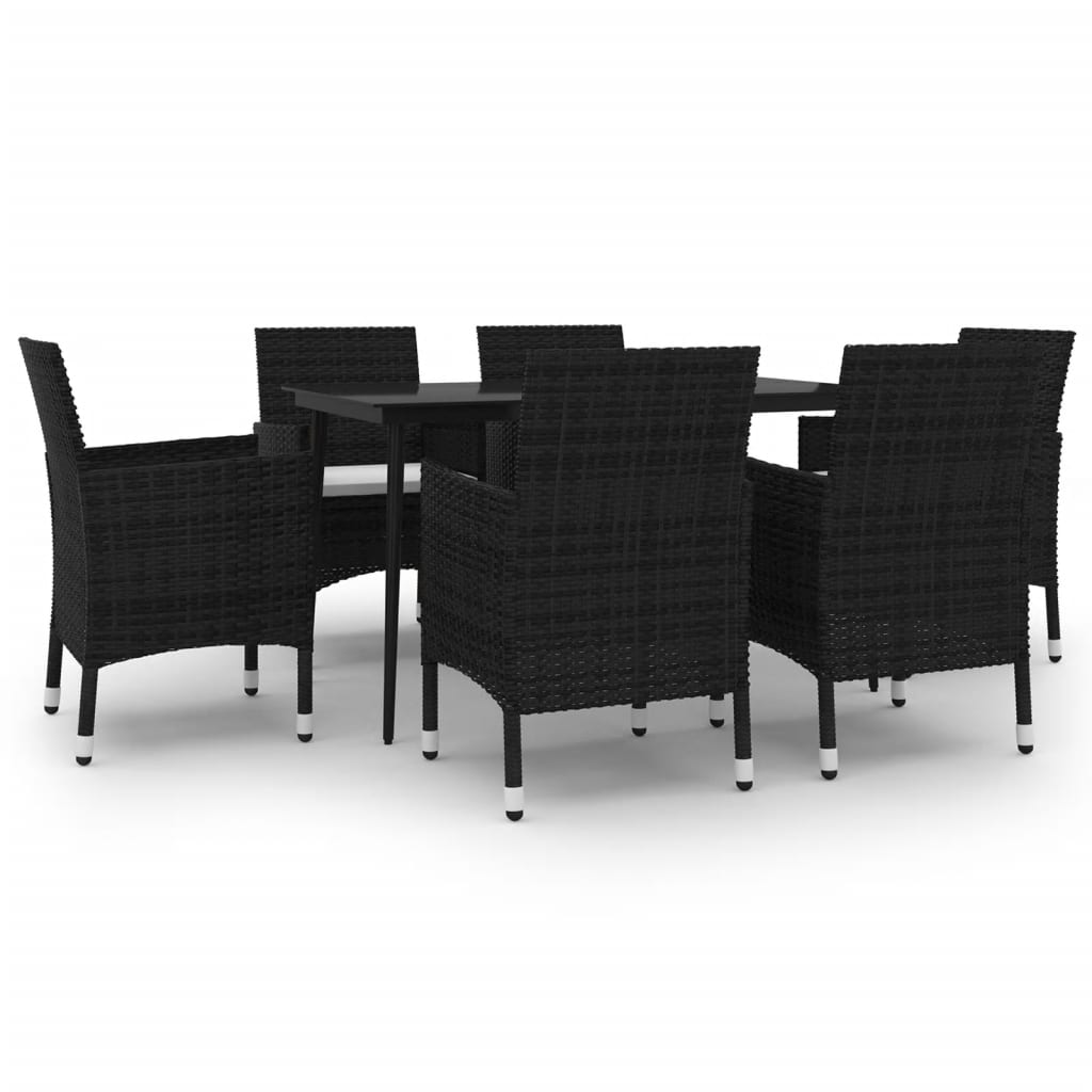 vidaXL Patio Dining Set 3/5/7 Piece Multi Colors 31.5"/55.1" Table Length-45