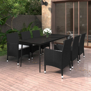 vidaXL Patio Dining Set 3/5/7 Piece Multi Colors 31.5"/55.1" Table Length-38