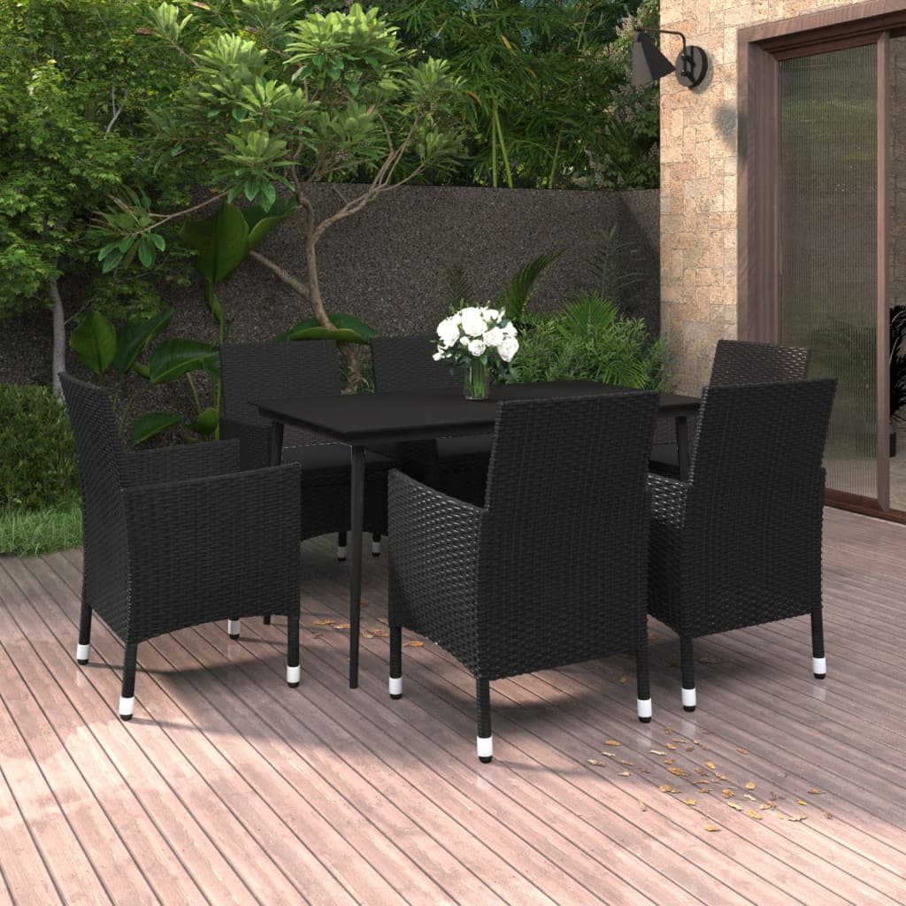 vidaXL Patio Dining Set 3/5/7 Piece Multi Colors 31.5"/55.1" Table Length-67