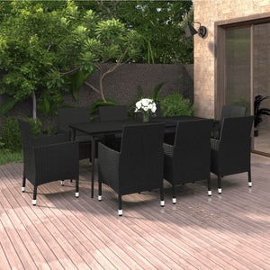 vidaXL Patio Dining Set 3/5/7 Piece Multi Colors 31.5"/55.1" Table Length-24