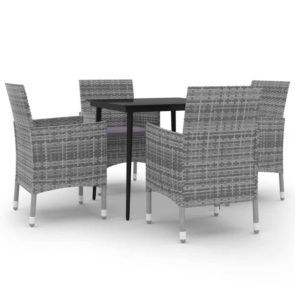 vidaXL Patio Dining Set 3/5/7 Piece Multi Colors 31.5"/55.1" Table Length-35