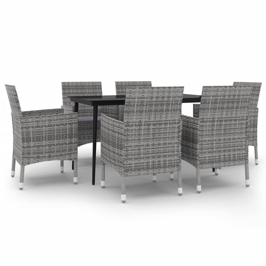 vidaXL Patio Dining Set 3/5/7 Piece Multi Colors 31.5"/55.1" Table Length-62