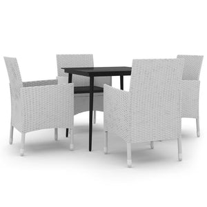 vidaXL Patio Dining Set 3/5/7 Piece Multi Colors 31.5"/55.1" Table Length-50