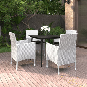 vidaXL Patio Dining Set 3/5/7 Piece Multi Colors 31.5"/55.1" Table Length-57