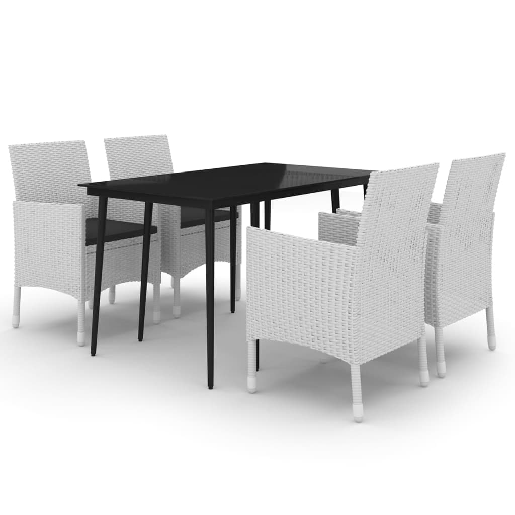 vidaXL Patio Dining Set 3/5/7 Piece Multi Colors 31.5"/55.1" Table Length-2