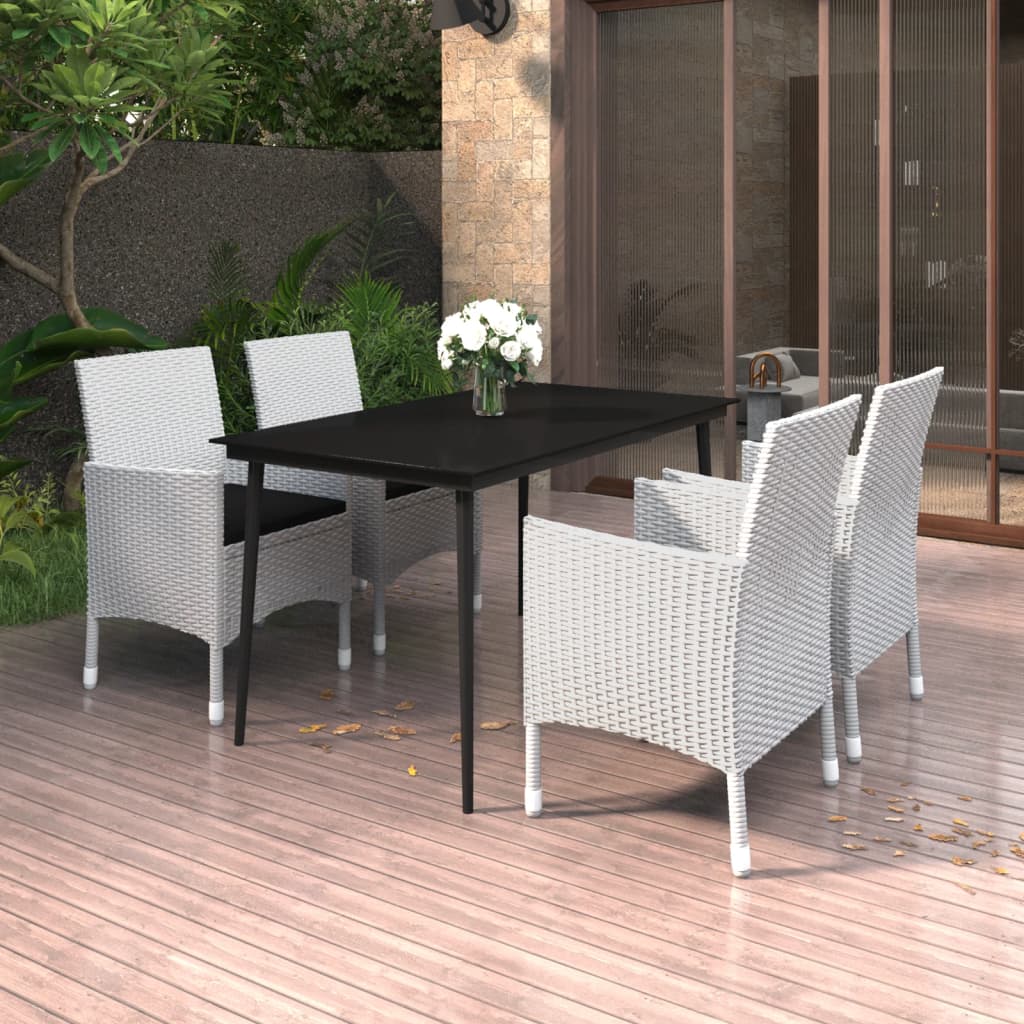 vidaXL Patio Dining Set 3/5/7 Piece Multi Colors 31.5"/55.1" Table Length-10