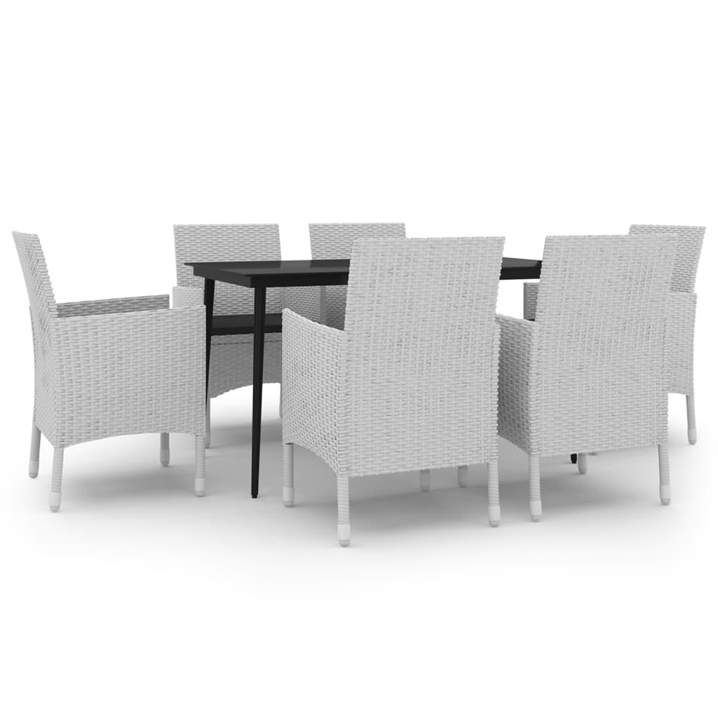 vidaXL Patio Dining Set 3/5/7 Piece Multi Colors 31.5"/55.1" Table Length-64