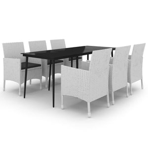 vidaXL Patio Dining Set 3/5/7 Piece Multi Colors 31.5"/55.1" Table Length-22