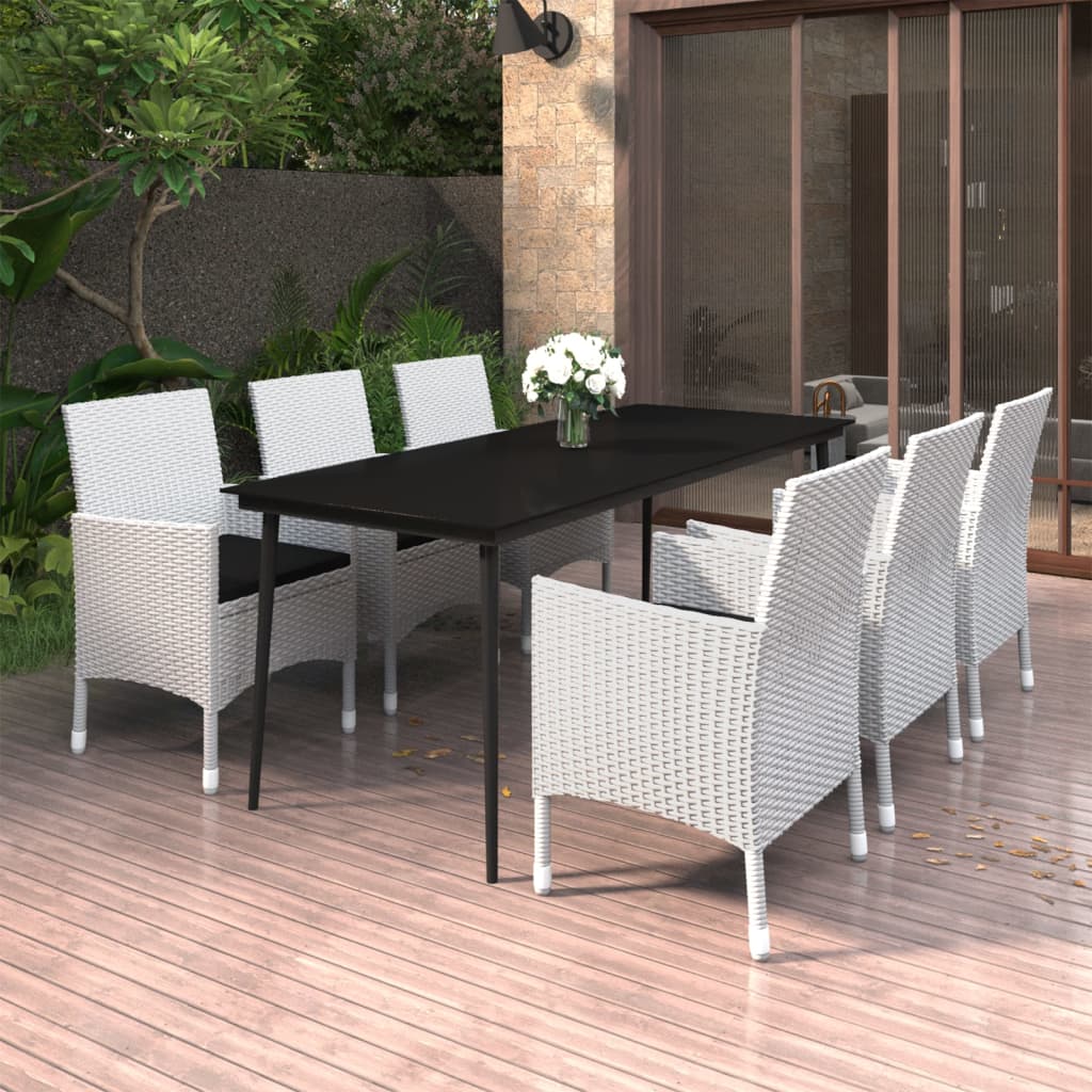 vidaXL Patio Dining Set 3/5/7 Piece Multi Colors 31.5"/55.1" Table Length-29