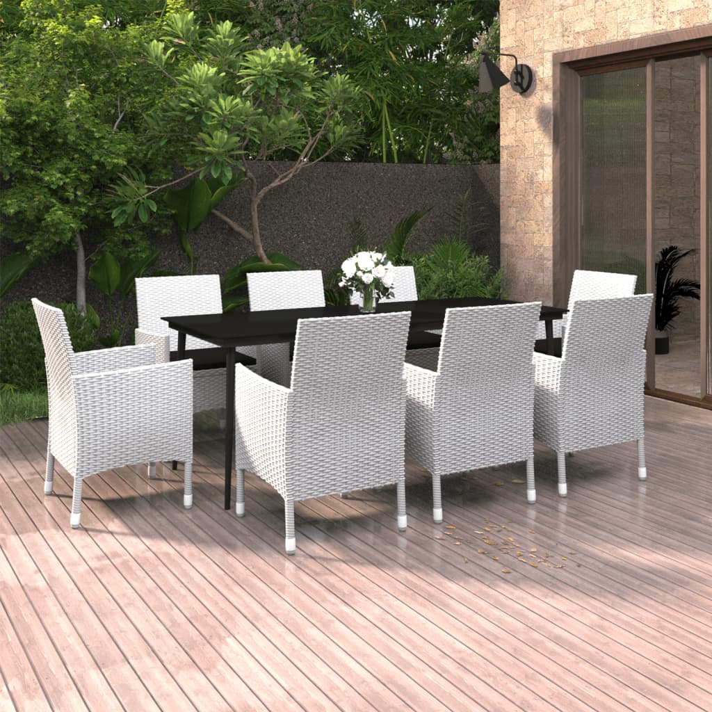 vidaXL Patio Dining Set 3/5/7 Piece Multi Colors 31.5"/55.1" Table Length-43