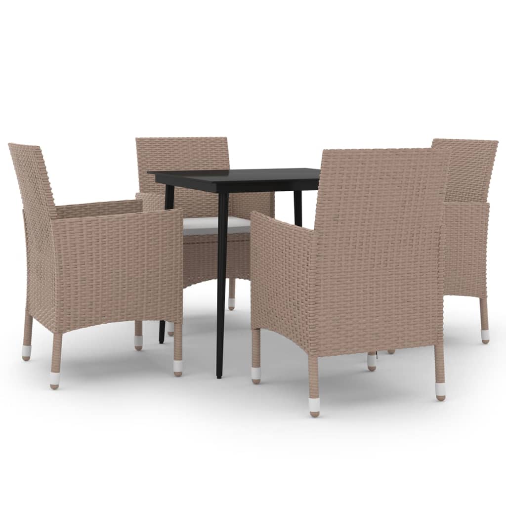 vidaXL Patio Dining Set 3/5/7 Piece Multi Colors 31.5"/55.1" Table Length-30