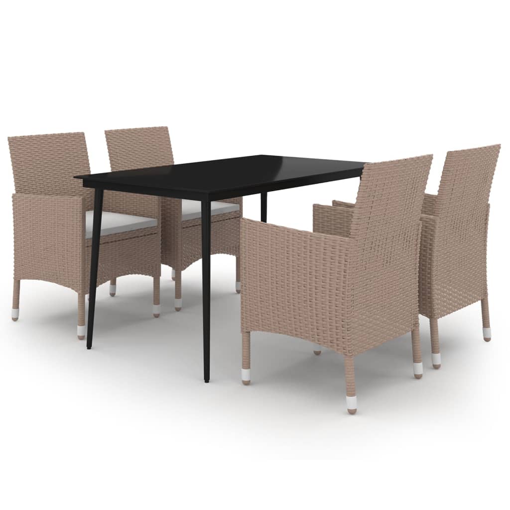 vidaXL Patio Dining Set 3/5/7 Piece Multi Colors 31.5"/55.1" Table Length-44