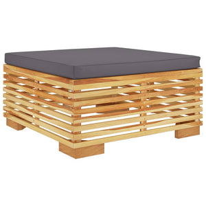 vidaXL 11 Piece Patio Lounge Set with Cushions Solid Wood Teak-4