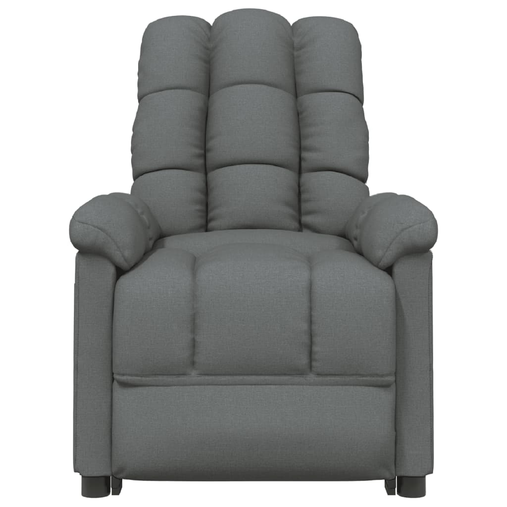 vidaXL Massage Chair Dark Gray Fabric-1