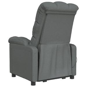 vidaXL Massage Chair Dark Gray Fabric-3