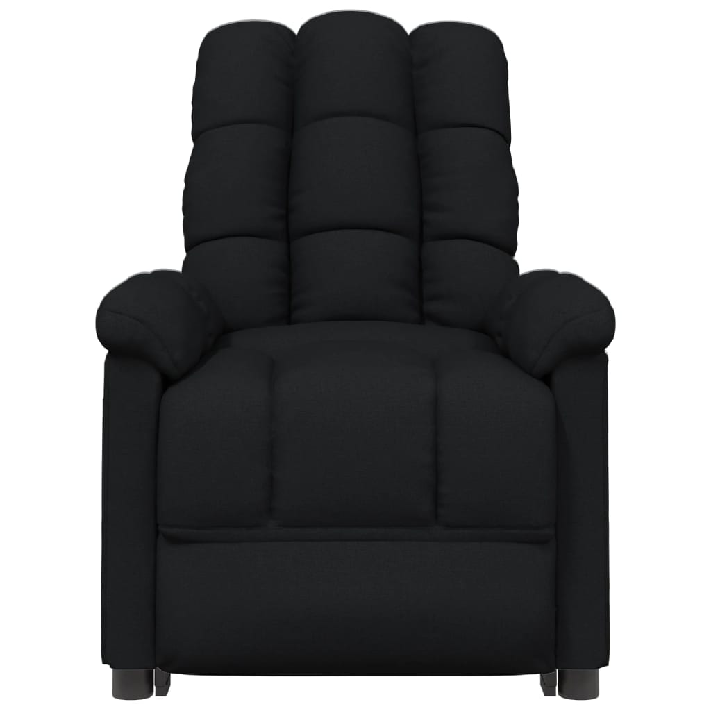 vidaXL Massage Chair Black Fabric-1