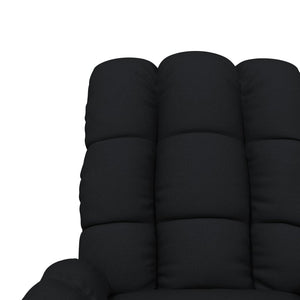 vidaXL Massage Chair Black Fabric-6