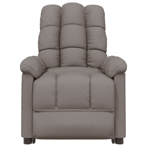 vidaXL Massage Chair Taupe Fabric-1