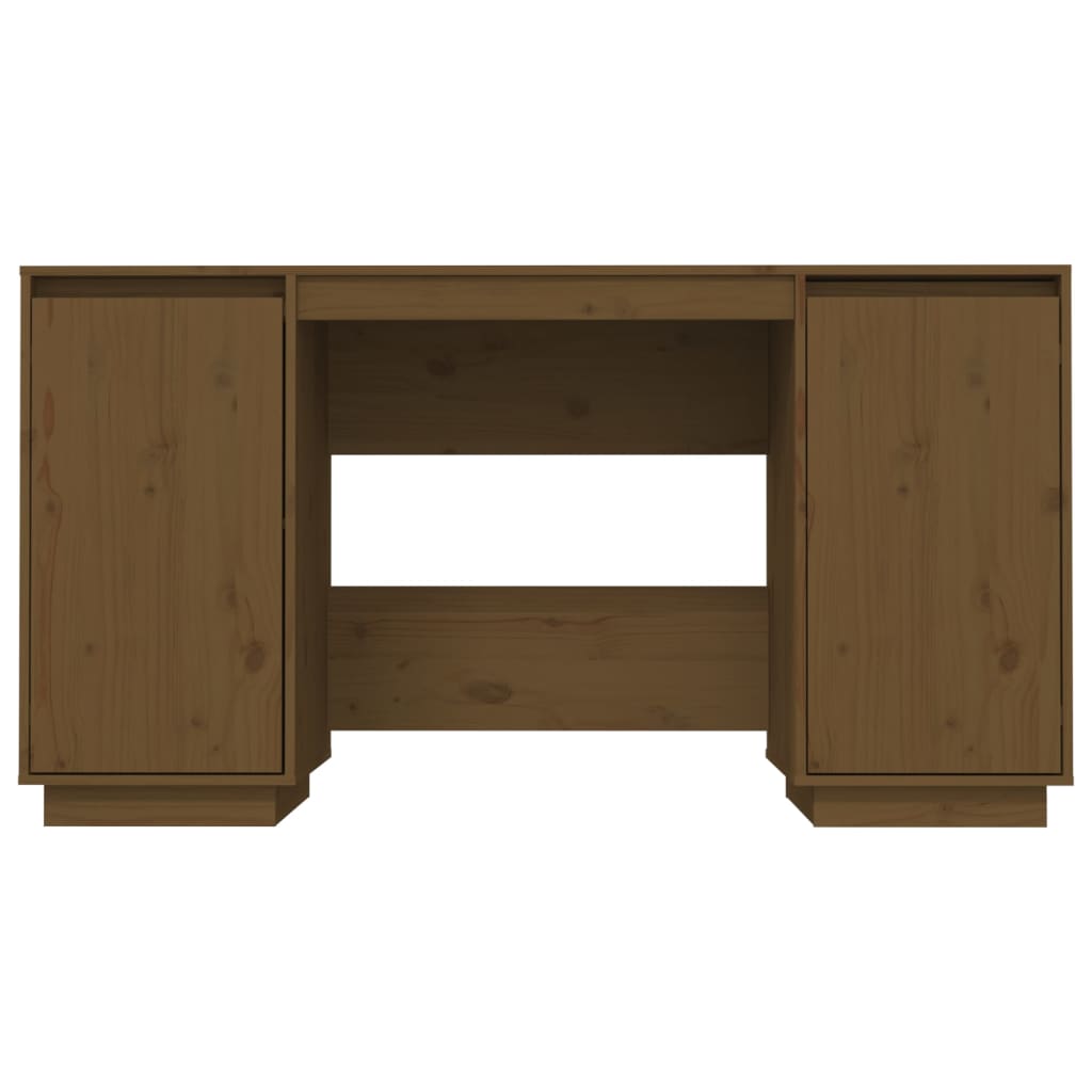 vidaXL Desk Computer Desk with Storage Cabinet for Home Office Solid Wood Pine-41
