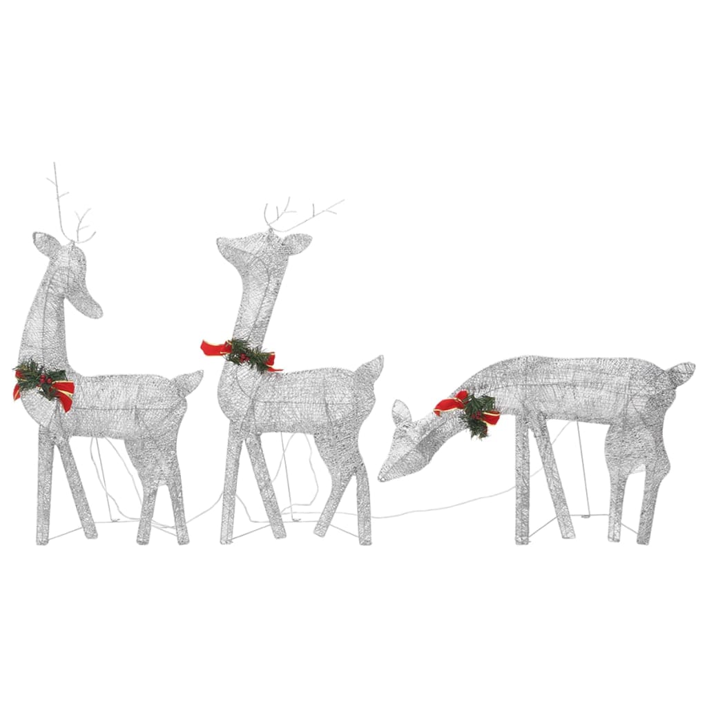 vidaXL Christmas Decoration Reindeer Family Christmas Lighting with LEDs Mesh-21