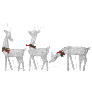 vidaXL Christmas Decoration Reindeer Family Christmas Lighting with LEDs Mesh-21