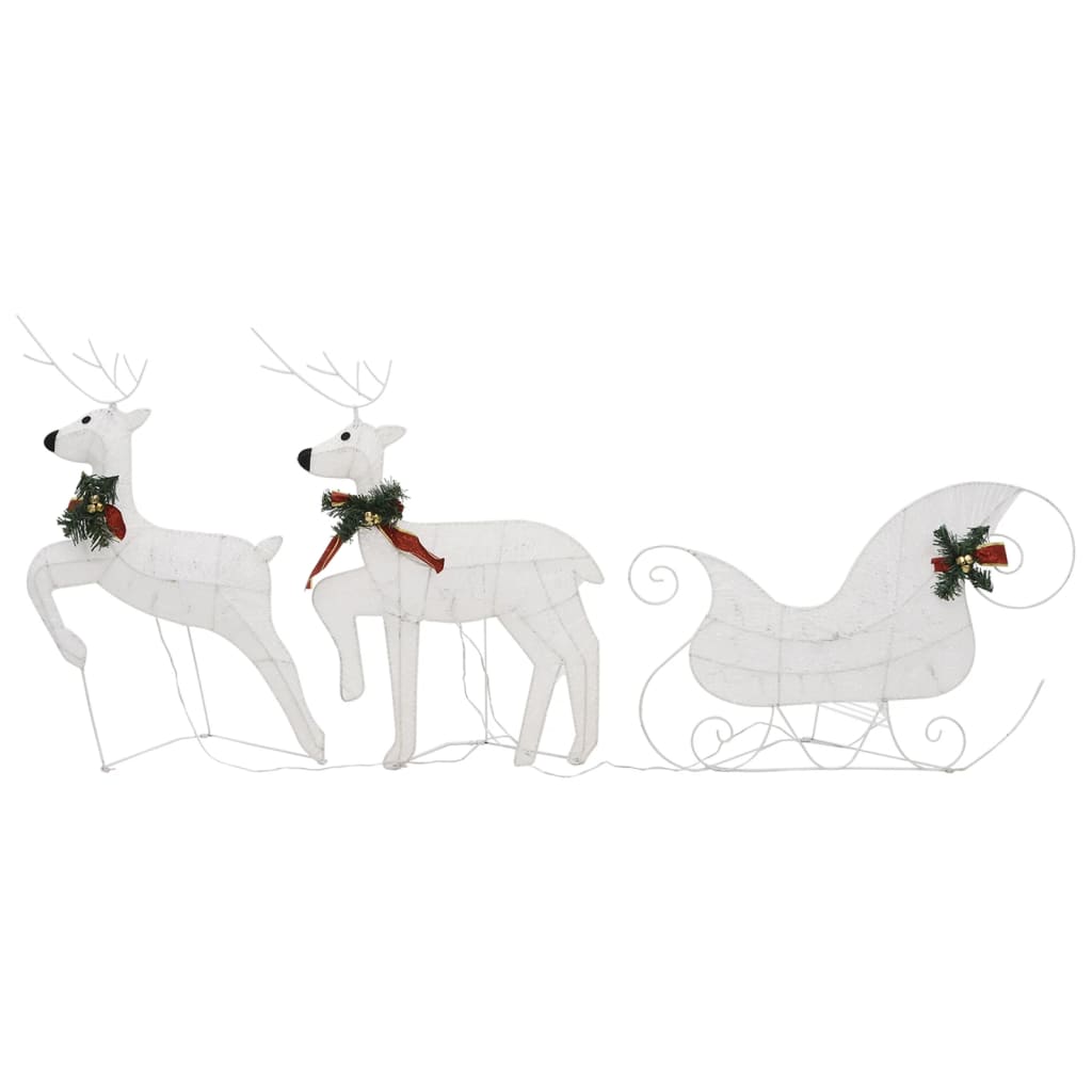 vidaXL Christmas Decoration Reindeer and Sleigh with LEDs Christmas Lighting-12