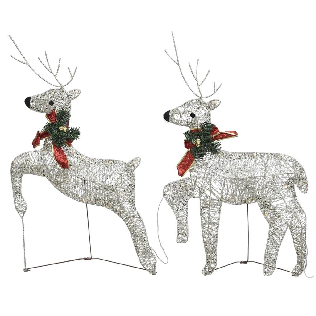 vidaXL Christmas Reindeers Decoration Christmas Lighting Display with LEDs-11