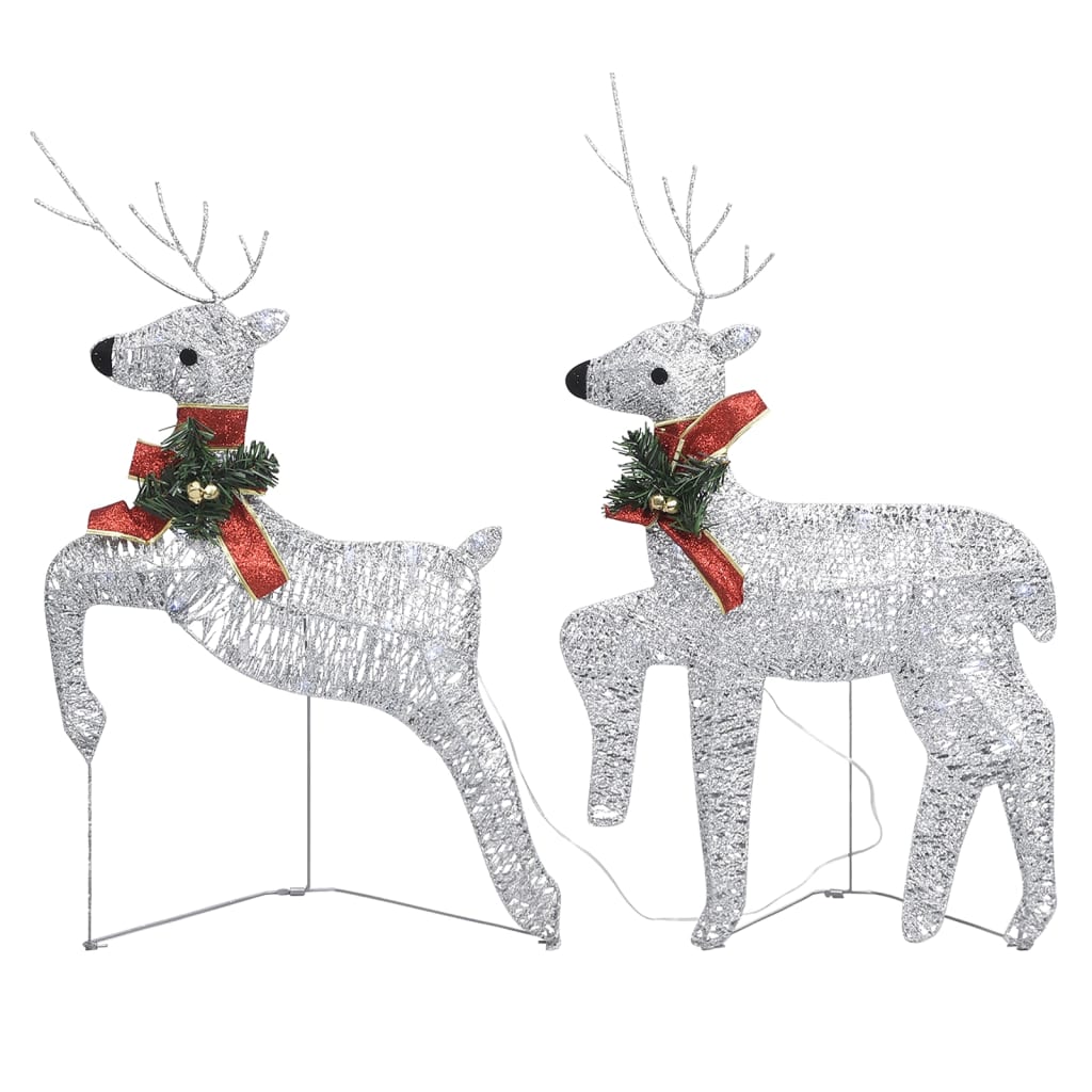 vidaXL Christmas Reindeers Decoration Christmas Lighting Display with LEDs-4