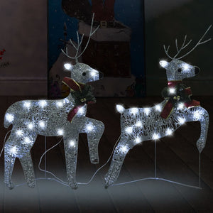 vidaXL Christmas Reindeers Decoration Christmas Lighting Display with LEDs-6