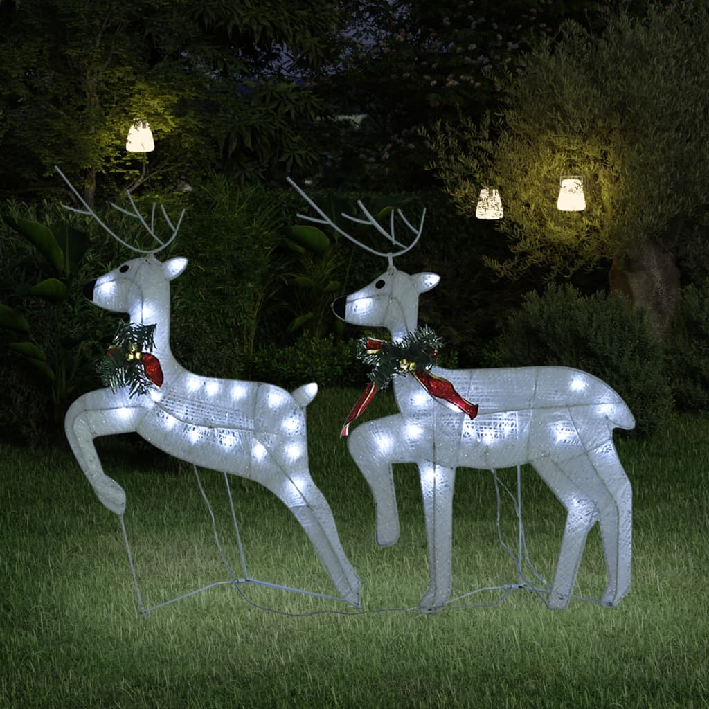 vidaXL Christmas Reindeers Decoration Christmas Lighting Display with LEDs-10