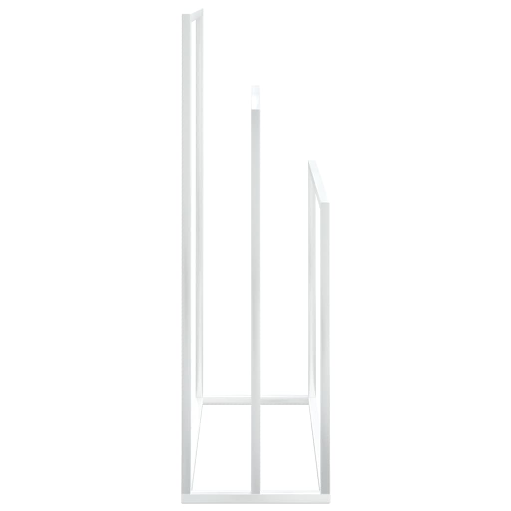 vidaXL Towel Rack Freestanding 2 Tier Towel Holder Stand for Bathroom Iron-36