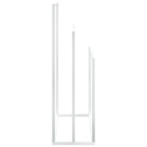 vidaXL Towel Rack Freestanding 2 Tier Towel Holder Stand for Bathroom Iron-36