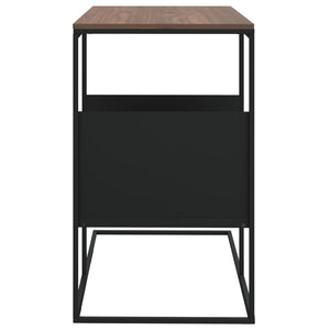 vidaXL Side Table Black 21.7"x14.2"x23.4" Engineered Wood-2