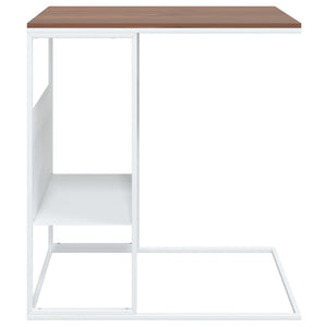 vidaXL Side Table White 21.7"x14.2"x23.4" Engineered Wood-2