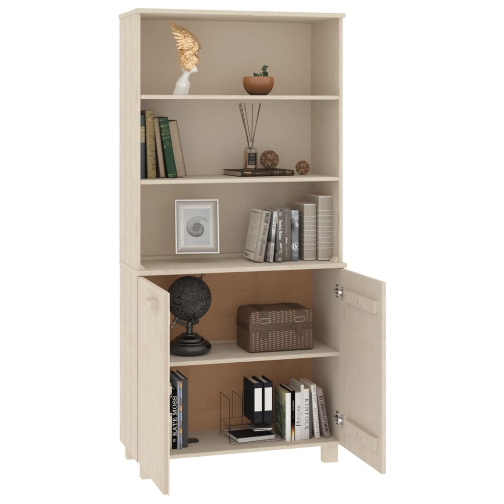 vidaXL Drawer Cabinet Bookshelf with Storage Shelves HAMAR Solid Wood Pine-5