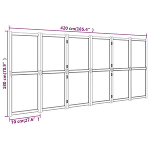 vidaXL Room Divider Folding Privacy Screen Panel Partition Room Separator-30