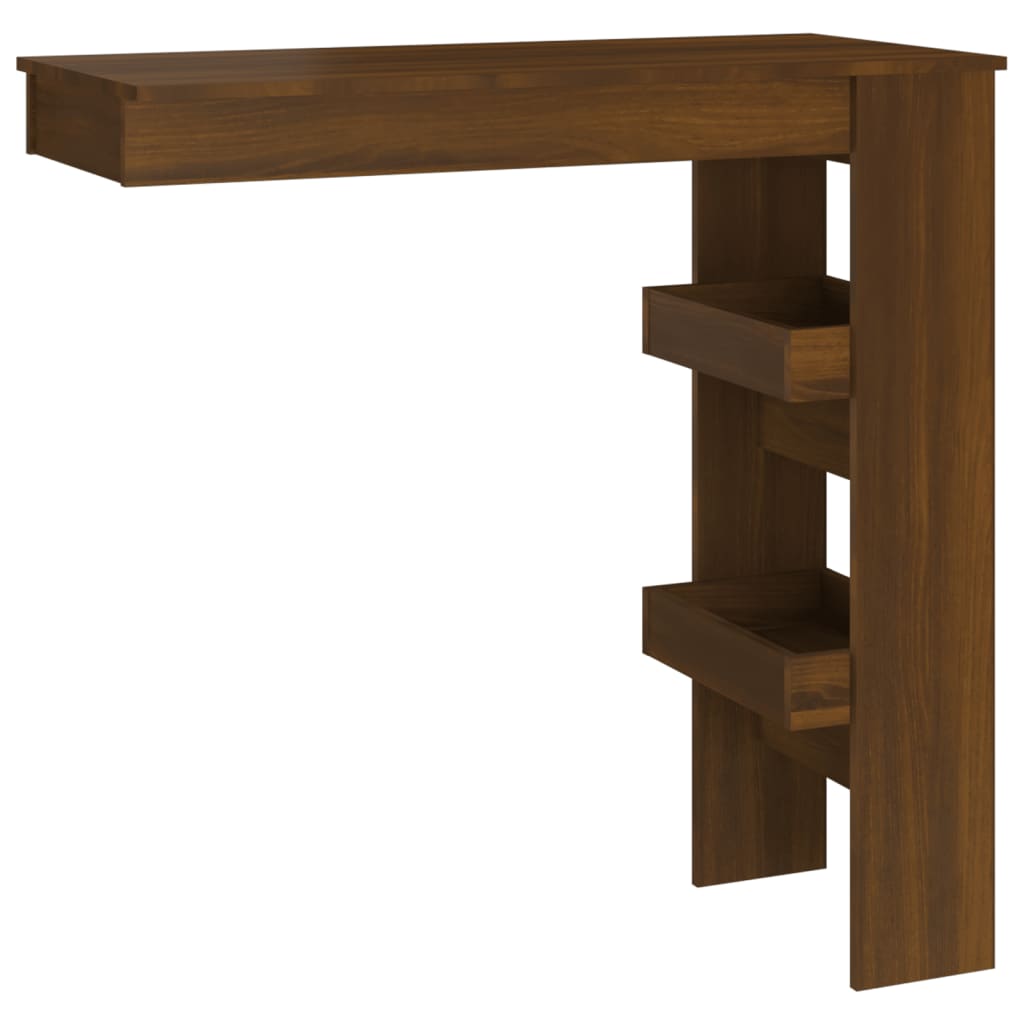 vidaXL Wall Bar Table Kitchen Bar Dining Table Computer Desk Engineered Wood-26