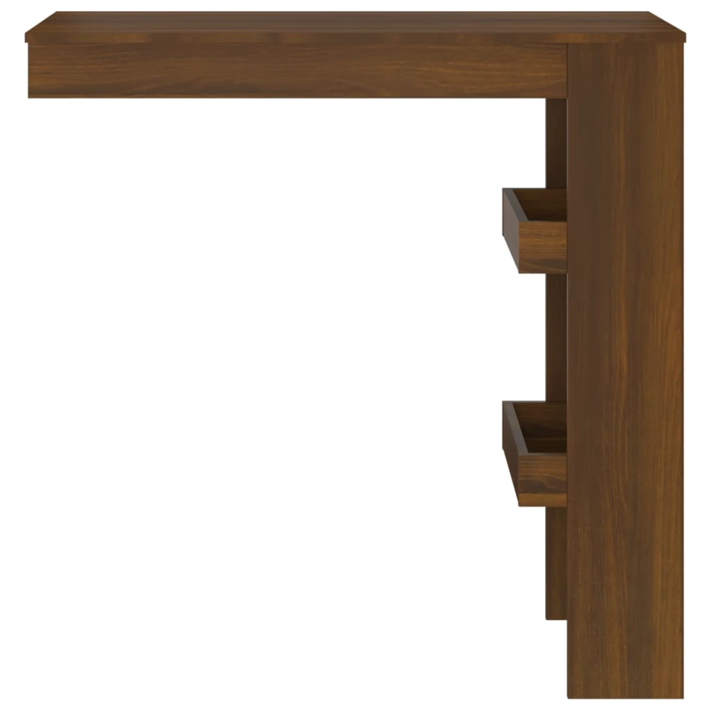 vidaXL Wall Bar Table Kitchen Bar Dining Table Computer Desk Engineered Wood-45