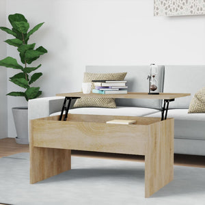 vidaXL Coffee Table Lift Top End Table Accent Side Sofa Table Engineered Wood-7