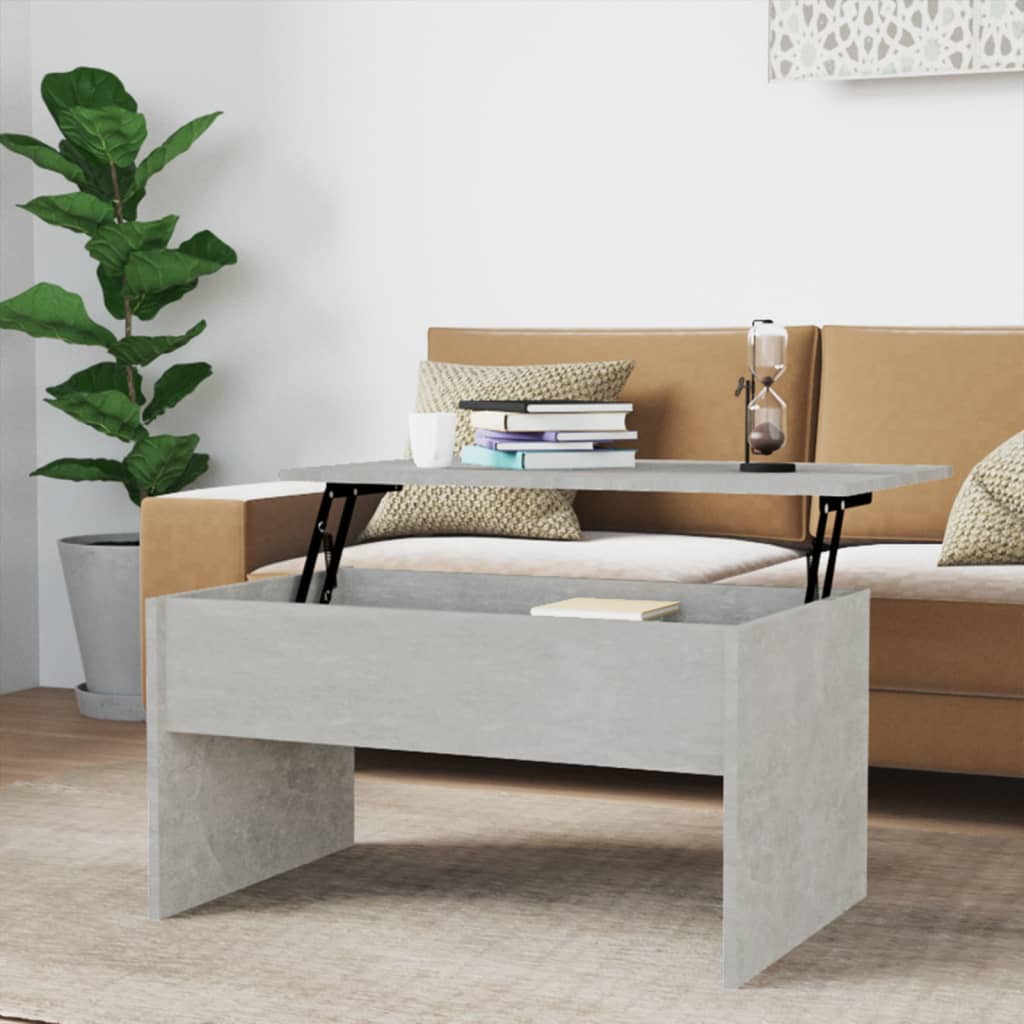 vidaXL Coffee Table Lift Top End Table Accent Side Sofa Table Engineered Wood-60