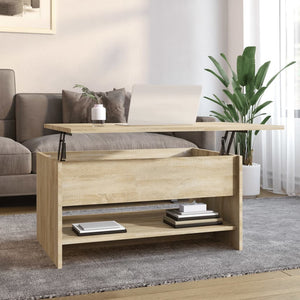 vidaXL Coffee Table Lift Top End Table Accent Side Sofa Table Engineered Wood-36