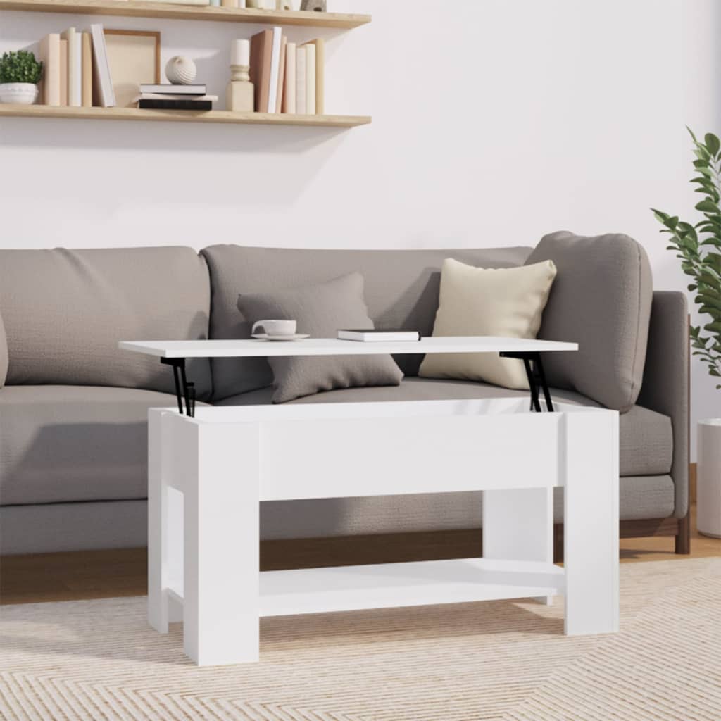 vidaXL Coffee Table Lift Top End Table Accent Side Sofa Table Engineered Wood-1