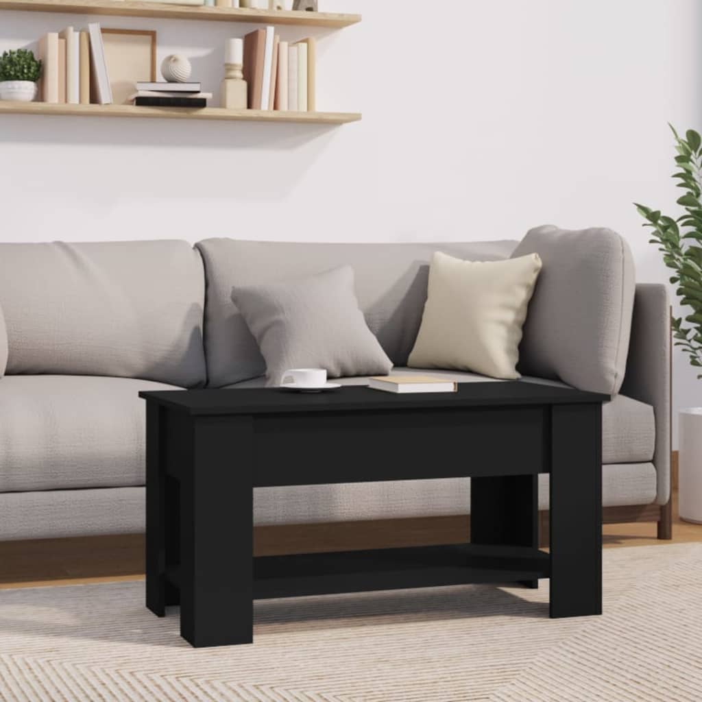 vidaXL Coffee Table Lift Top End Table Accent Side Sofa Table Engineered Wood-14