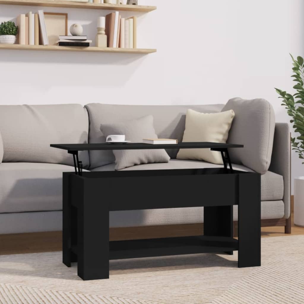 vidaXL Coffee Table Lift Top End Table Accent Side Sofa Table Engineered Wood-7