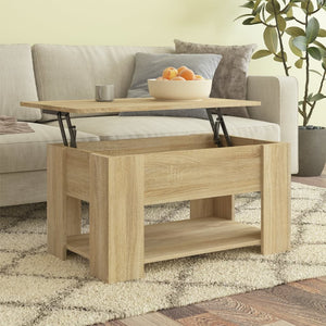 vidaXL Coffee Table Lift Top End Table Accent Side Sofa Table Engineered Wood-11